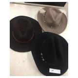 3 Felt Hats