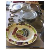 Misc. Armetale, Silver Plate and Turkey Platter