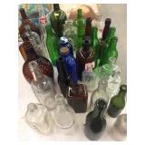 Assorted Glass Bottles