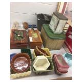 Bread Maker, Planters, Tins, Etc.