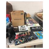Table Lot of Toys and Games