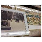 Table Lot of Framed Prints