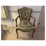 Victorian Shield-Back Upholstered Side Chair