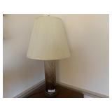 Decorative Glass and Brass Table Lamp