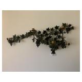 3 Stick Wall-Hanging Metal Candelabra