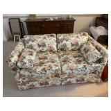 Floral Sofa and Loveseat