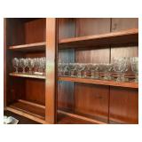 32pcs of Etched Glass Stemware
