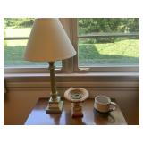 Table Lamp and 2 Decorative Items