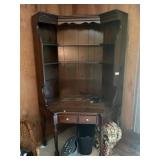 Softwood Corner Desk and Bookshelf