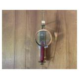 Brass Candle Holder with Magnifier