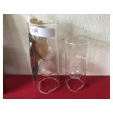 2 Wolfard Glass Oil Lights