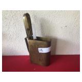 Unusual Brass Candle Box