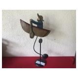 Contemporary Pressed Tin Rowboat