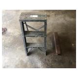 Vintage Metal Step Ladder and Railroad Track
