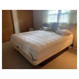 King Size Brass Headboard & Adjustable Box Spring