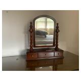 Table Top Dressing Mirror with Drawers
