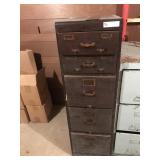 5 Drawer Metal File Cabinet Section