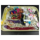 Tray Lot of New Costume Jewelry