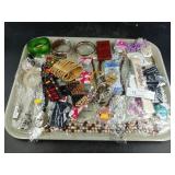 Tray Lot of New Costume Jewelry