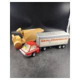 Structo Ben Franklin Tractor Trailer & Wooden