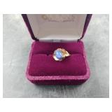 14K Ring with Blue Stone