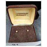 Pair of 14K Stud Earrings