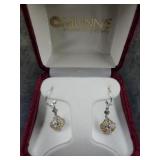 Pair of 14K Diamond Earrings