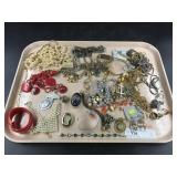 Tray of Costume Jewelry