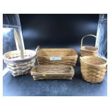 5 Longaberger Baskets
