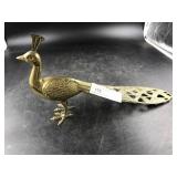 Contemporary Decorative Brass Peacock