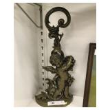 Vintage Cherub Form Brass Doorstop