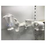 Selection of Milk Glass