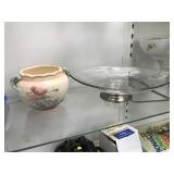 Hull Art Pottery Vase & Glass Bowl with