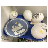 4 Vintage Blown Opaque Easter Eggs &