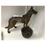 Vintage German Shepherd Dog Doorstop