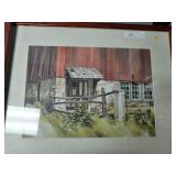 Print of Old Barn by Hensel 1998