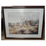 Print of Dried Out Cornstalks by Hensel 1987.