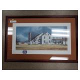 Print of Amish Farm Scene by Hensel 1988.