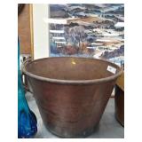 Large Brass Vintage Pail