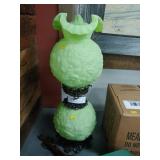 Fenton Green Satin Gone With The Wind Lamp