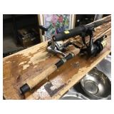 3 Fishing Rods Including Sizzle Stick