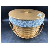 Longaberger Basket with Lid and Handle