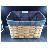 Longaberger Open Basket with Leather Handles