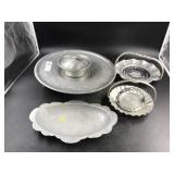 Vintage Hand-Hammered & Incise Decorated Alum.Wear