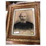 2 Antique Oak and Gilt Frames