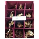 Box of 12 Danbury Mint Gold Ornament Collection