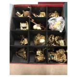 Box of Danbury Mint Gold Collection Ornaments