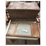 Vintage National Wash Board and Chest