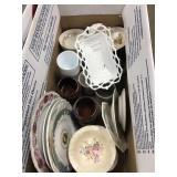 2 Box Lots- China, Pressed and Pattern Glass,