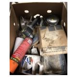 Box: Pneumatic Sander, Abrasive Discs, Etc.